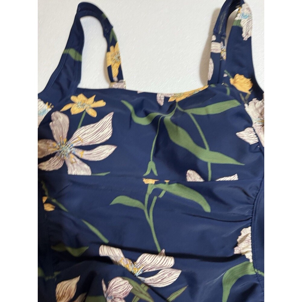 Shade & Shore One Piece Swimsuit Size 14 NWT Full Seat Coverage - Picture 9 of 12